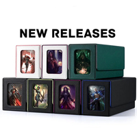 Boîte de rangement pour 600+ cartes avec fenêtre de visualisation, étui de rangement pour cartes à collectionner (CCG/TCG/EDH), support pour dés, 260 Gallon Outdoor