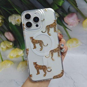 Coque de téléphone transparente motif cerise, léopard et floral, protection transparente pour iPhone 6 7 X 11 12 13 14 <span class=keywords><strong>15</strong></span> 16 17 Pro Max Samsung - Product Image 4