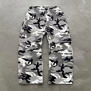 Tùy Chỉnh Thiết Kế Camo Hoodies Sweetpants Set Ngụy Trang 400 GSM Tracksuit Cho Nam Giới Quá Khổ Camo Mồ Hôi Phù Hợp Với 2 Mảnh - Product Image 3