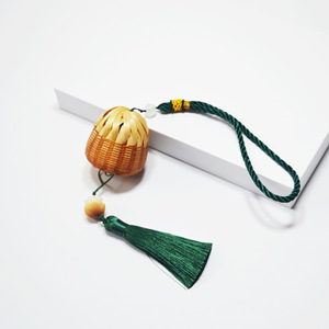 Handmade Bamboo <b>Wind</b> <b>Chime</b> Woven Sachet Car Ornament Bag Pendant Cultural Gift Decorative Item For Home Or Office Use - Product Image 3