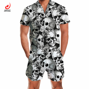 <span class=keywords><strong>Tuta</strong></span> hawaiana da <span class=keywords><strong>uomo</strong></span> taglie forti a maniche corte con zip, stampa animalier, traspirante ed ecologica, per l'autunno - Offerta imperdibile, MOQ 2 pezzi - Product Image 5
