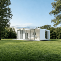 Casa Contenedor Modular con Aislamiento, Cabaña Tipo Apple, Casa Contenedor Cápsula, Villa para Exteriores