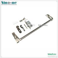 Type de jante de dispositif de sortie de panique de norme européenne avec la barre de poussée de panique de porte d'incendie d'évacuation d'urgence de point de verrouillage central