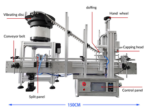 Makwell Automatische High Speed Desktop Wijnfles Stopper Oliefles Stopper Capping Machine