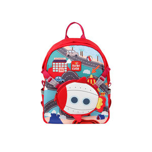 SUPERCUTE Leichtes, Pflegeleichtes, Wasserdichtes 2-in-1 Schultertaschen- & Rucksack-Set mit Reißverschluss für Kinder zum Schulanfang - Product Image 5