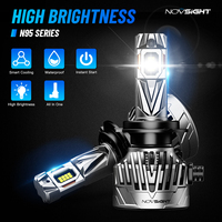 Novsight 130W Auto Accesorios 30000Lm 360 12V 9005 Luces Focos Kit H4 Led Faros Coche Bombilla H11 H7 Canbus