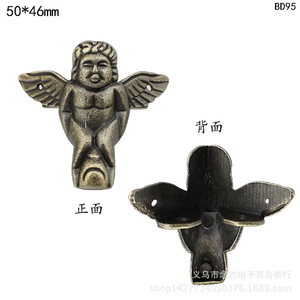 Angel Jewelry Box Q10 50x46mm Zinc Alloy Decorative <b>Storage</b> For Cabinet Living Room - Product Image 5
