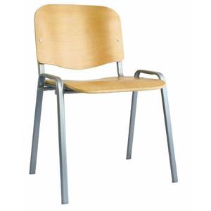 Sedia impilabile standard con seduta e schienale in compensato - Product Image 1