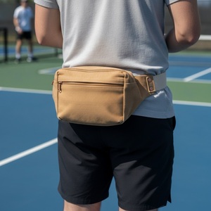 Sac banane Pickleball en toile brute 12 oz avec logo personnalisé, vente en gros, sac banane de tennis - Product Image 3