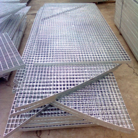 Grilles de plancher en acier anti-corrosion pour le renforcement du béton, volières à pigeons, passerelles, matériaux de construction métalliques
