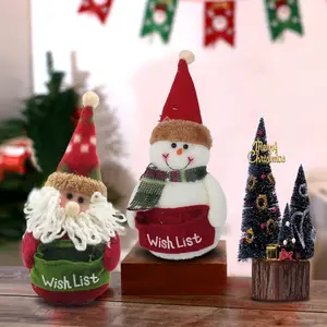 Yılbaşı süsleri oyuncak Gnome Santa kardan adam noel mutlu masa noel dekorasyon hediyeler için