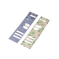 Autocollant personnalisé en plastique PC PET PVC à forte adhérence, bouton en relief, panneau de commande électrique
