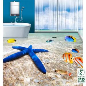 Azulejos de Pared con Imágenes del Mundo Oceánico, Azulejos de Piso 3D para Baño, Azulejos de Porcelana Modernos Personalizados con Acabado Brillante - Product Image 3