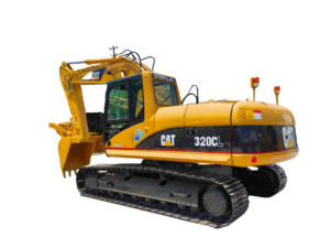 รถขุดตีนตะขาบ CAT 320CL สีเหลือง อุปกรณ์ก่อสร้างไฮดรอลิก เครื่องจักรสำหรับงานหนัก - Product Image 1