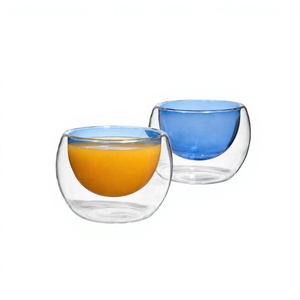 Handmade Borosilicate 280ml Double Wall <b>Glass</b> Cup Lead-Free <b>Insulated</b> <b>Coffee</b> Tea Latte Espresso <b>Mug</b> Reusable Bulk - Product Image 2