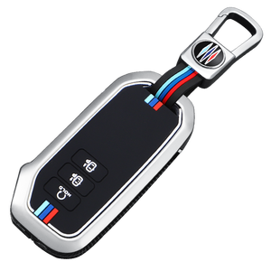 Étui de protection pour clé de voiture en alliage de zinc et gel de silice pour <span class=keywords><strong>KIA</strong></span> Carnival EV6 GTLINE <span class=keywords><strong>Sportage</strong></span> 7 boutons, <span class=keywords><strong>porte</strong></span>-clés, sac - Product Image 1