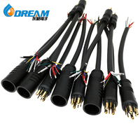 30A kabel ekstensi Motor 9-Pin Female 6-Pin 9-Pin Kit daya sepeda listrik Mini Din 9-Pin kabel kuningan kontak 50A nilai arus