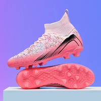 Chaussures de football unisexes à crampons longs FG, chaussures de football confortables, grandes tailles, légères, pour le football en plein air