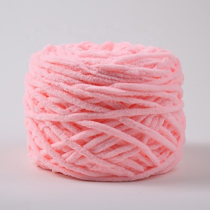 Cynthia Nhà Máy Giá Miễn Phí Mẫu 160 Gam Dày Polyester Chunky Chenille Sợi Để Làm Chenille Chăn - Product Image 5