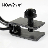 Nonomoy animal de compagnie petit noir reptile, support de lampe pour aquarium, lumière pour réservoir de tortue, terrarium