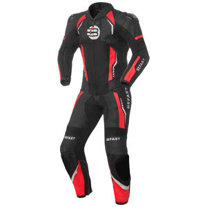 Combinaison de course en cuir pour enfants Befast Vegas CE Noir Blanc Rouge XXL - Product Image 3