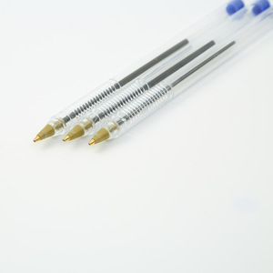 Stylos à bille en gros - Stylos promotionnels bon marché, transparents, pour l'école, le bureau, fournisseur de stylos en plastique en vrac - Product Image 5