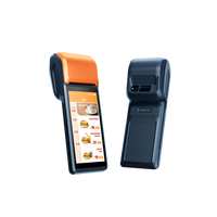 Terminal portable Android 11 de système de point de vente SMART de 5.5 pouces avec imprimante de reçu thermique de 58mm Machine de point de vente mobile