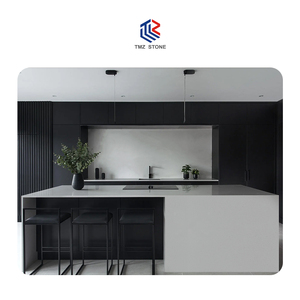 Comptoirs en quartz de marbre artificiel moderne de luxe TMZ pour la salle de bain d'hôtel et l'utilisation en cuisine - Product Image 1