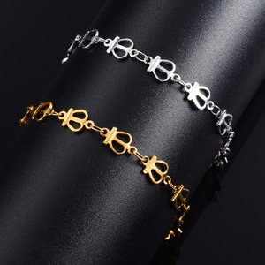 Bracelet en acier inoxydable motif couronne mignon pour femme et fille, chaîne de cheville, bracelet de main, accessoires de bijoux en métal pour l'été - Product Image 3