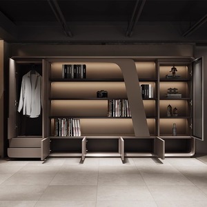 Archivador de Madera Estilo Industrial, Muebles de <span class=keywords><strong>Oficina</strong></span> con Estantería <span class=keywords><strong>para</strong></span> Libros de Estudio, <span class=keywords><strong>para</strong></span> Uso Gubernamental y Doméstico - Product Image 3