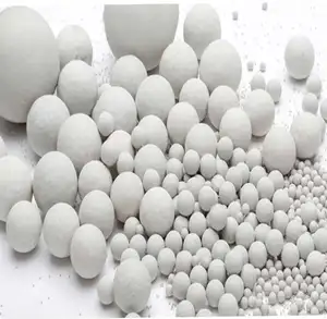 3-50mm inert ceramic alumina ball 23%-26% Al2O3 equal to Denstone 2000 support media for oil refineries