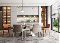 Armoire de cuisine moderne au design italien personnalisée en usine armoire modulaire en MDF noir laqué armoires de comptoir en carcasse ensemble de cuisine complet