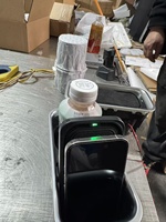 Porte-gobelet réglable au design original avec chargeur sans fil pliable pour Mercedes Vito V Class Sprinter Hiace Mpv
