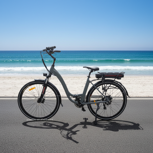 Kit de roues de vélo électrique 28 pouces 350W 7 vitesses Batterie au lithium Frein à disque électronique avant/arrière Vélo de ville pour femmes - Product Image 2