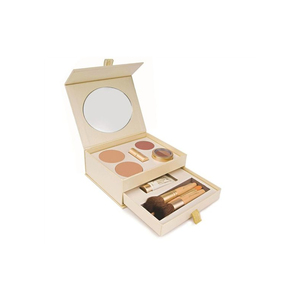 Custom Luxury Designer Cosmetic Leather Purses Handbags Box Bags Lipgloss Packaging Set Design Private Cosmetics Box