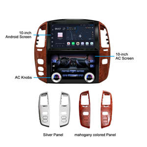 Autoradio Android pour <span class=keywords><strong>Toyota</strong></span> LC100 2004-2007 & Lexus LX470, GPS intégré au tableau de bord, Bluetooth, stéréo, CarPlay - Product Image 3