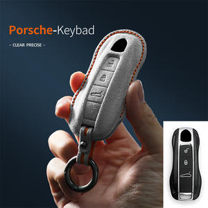 Custodia Protettiva Più Venduta in Pelle Scamosciata per Chiave Smart Fob Auto, Organizer per Chiavi Compatibile con <span class=keywords><strong>Accessori</strong></span> per Chiavi <span class=keywords><strong>Porsche</strong></span> - Product Image 2