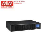 Mean Well ES-SU1K 1KVA 1000W Online UPS Power Supply Tipe Rak/Tower Konversi Ganda 110-300V Input Lebar CE