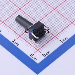 TS-1095PD-A16B3-D2 Tactile Switch Through hole-4P,6x6mm Switch Single Pole Single Throw Round Button 2.5N Through Hole - Product Image 2