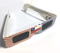 Verres d'éclipse solaire en papier approuvés par AAS personnalisé certifié CE ISO OEM/ODM imprimé lunettes de sécurité tactiques pour l'éclipse solaire