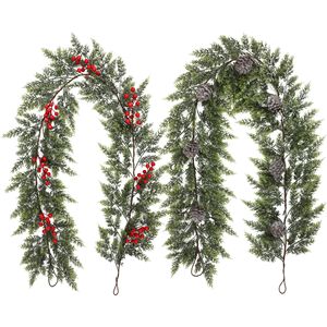 Guirlandes artificielles de feuilles de pin vertes 600g pour décorations de Noël, arches de mariage et aménagement paysager - Product Image 3