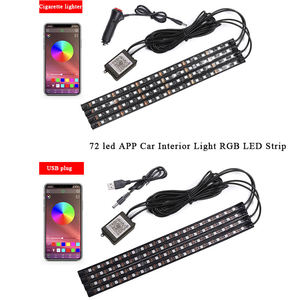 72led RGB trang trí nội thất footlight cho xe ô tô App & cho Bluetooth điều khiển phù hợp mô hình Golf Versa Tucson thành phố - Product Image 3