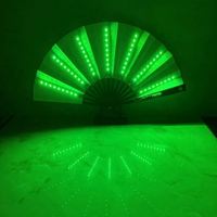 Éventail Pliant Lumineux LED Classique Écologique en Gros pour Boîte de Nuit, Bar, Danse, Rave, Promotion et Publicité