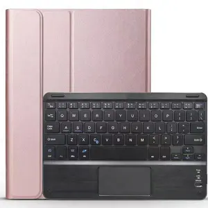 定制玫瑰色表壳，带磁性无线蓝牙键盘，带笔槽，适用于三星Galaxy Tab S8超14.6 X900/X906