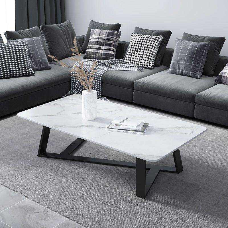 Luxury Small Low Coffee Table Simple Pattern Small Apartment Living ...