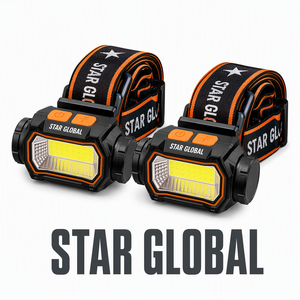 Factory Custom High Lumen Rechargeable LED Headlamp for Night Fishing Sensing <b>USB</b> C Port Waterproof Camping <b>Head</b> <b>Torch</b> - Product Image 3