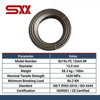 Cable de Acero para Elevador Silencioso y sin Vibraciones 8x19S-FC NF, Funcionamiento Ultra Suave para Ascensores Residenciales Privados y Villas de Lujo