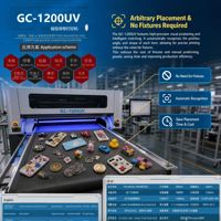 Nueva Impresora Industrial de Alta Velocidad Visual UV1200, 1200DPI, 0.1mm, Alineación Automática, Sin Accesorios para Productos de Forma Especial