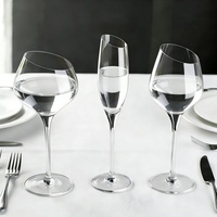 Gobelet en verre cristal sans plomb soufflé à la main incliné verres à vin blanc de luxe verrerie vintage verre à champagne pour la fête de mariage