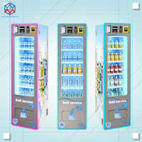 Promo Baru Mesin Penjual Otomatis Snack & Minuman Combo Kecil untuk Luar Ruangan, Bahan Stainless Steel, Manajemen Berbasis Cloud, Operasi 24 Jam
